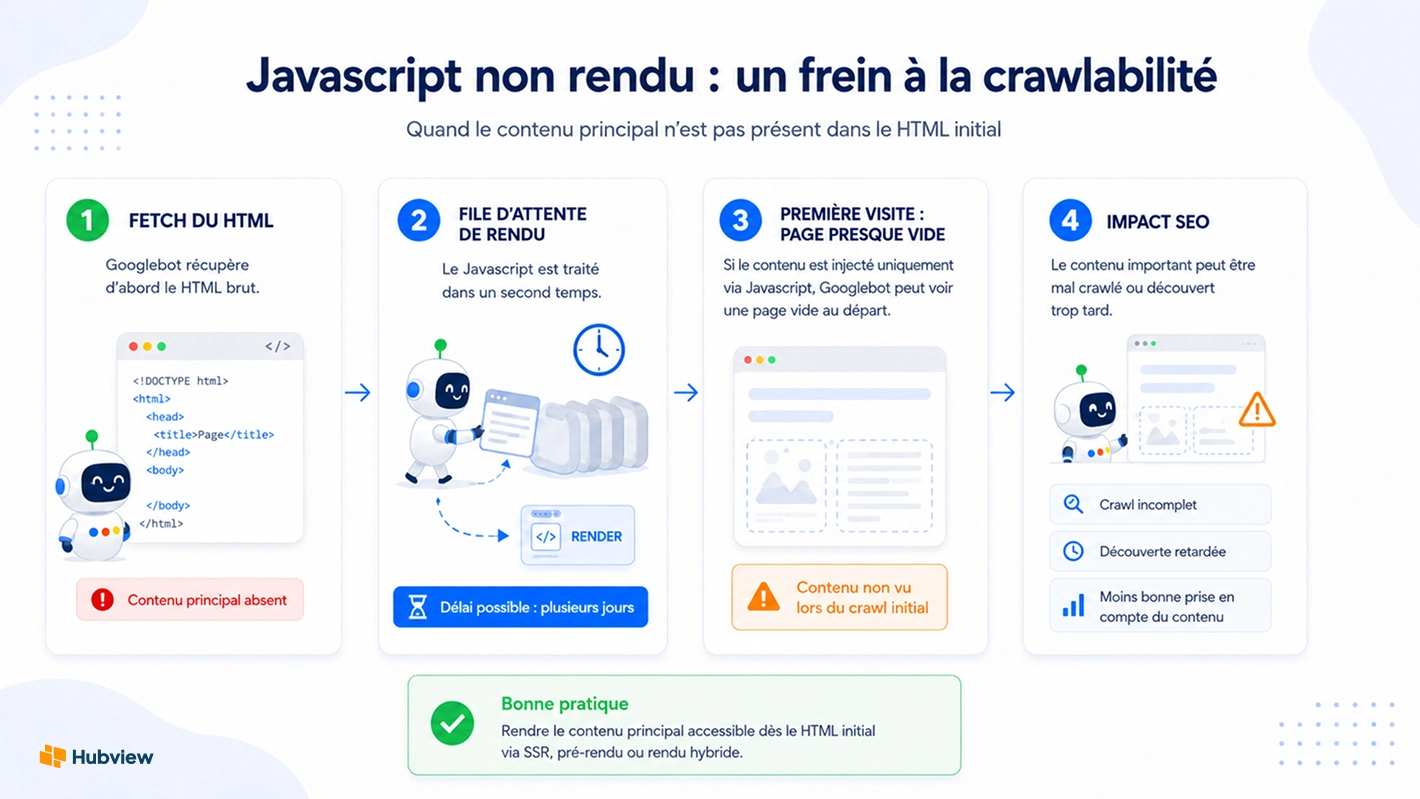 JS non rendu crawlabilite